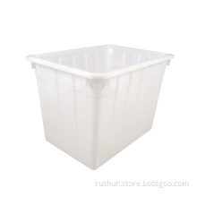 740*525*575 mm White aquatic stackable crate